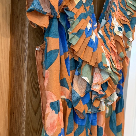 Entro Multicolor Floral Ruffle Blouse - Picture 3 of 4